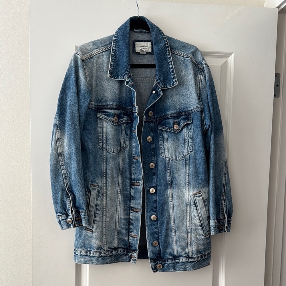 Blue Denim Jacket from Forever 21